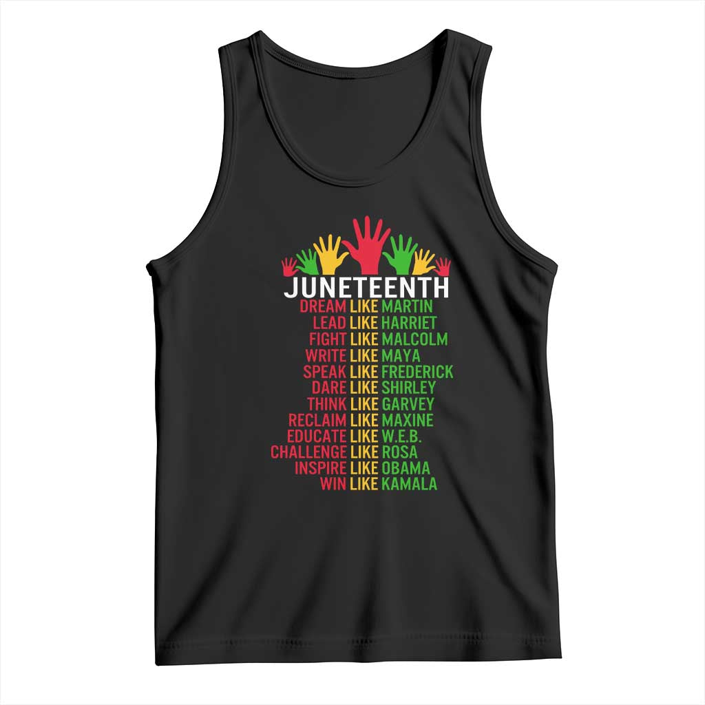 Juneteenth 1865 Tank Top Dream Like Leaders