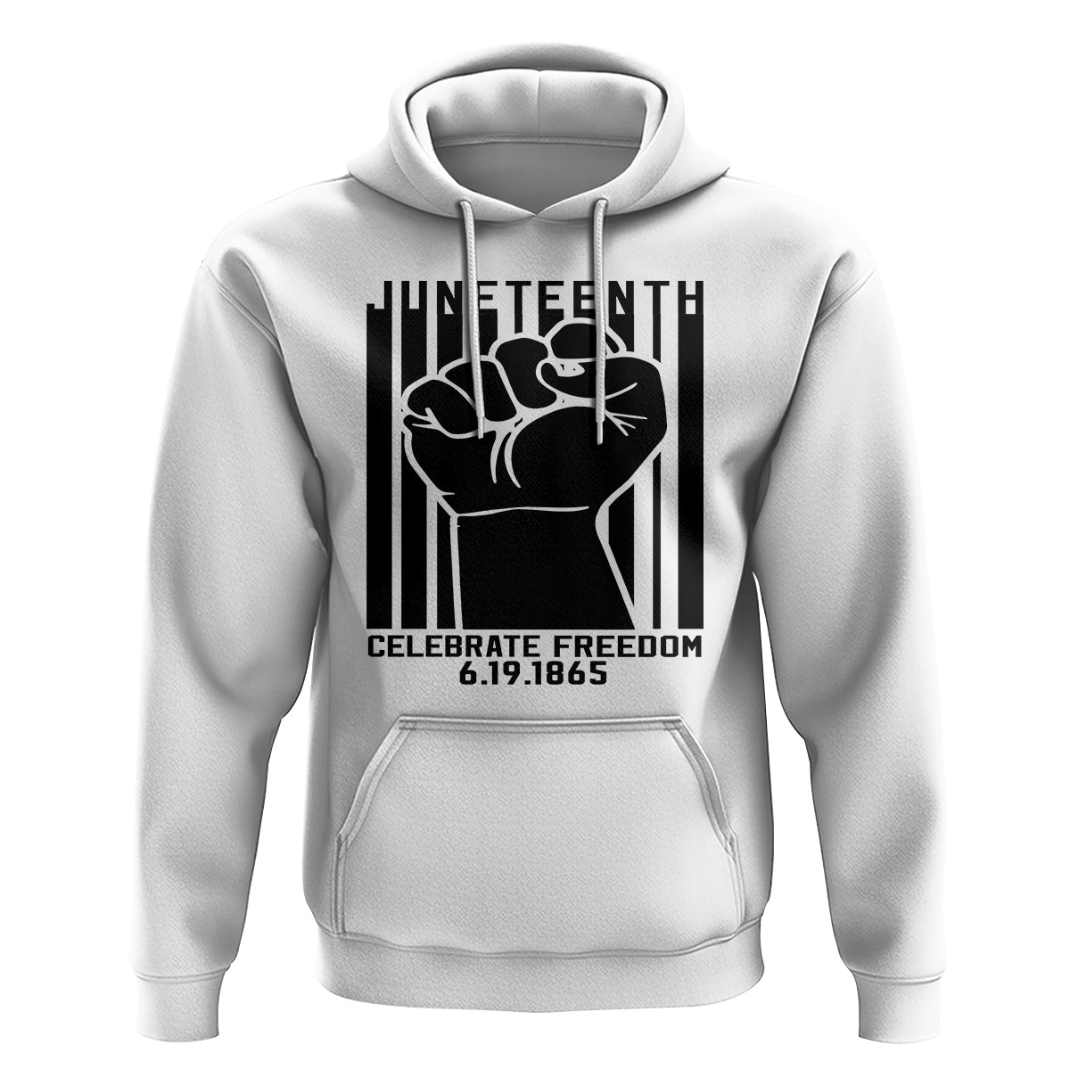 Happy Juneteenth Independence Hoodie - Wonder Print Shop