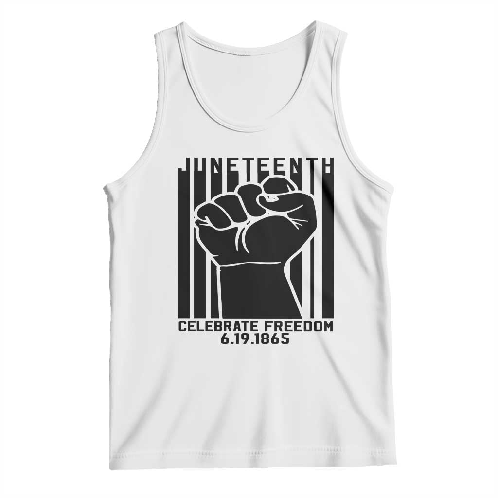 Juneteenth 1865 Independence Tank Top Celebrate Freedom Raised Fist