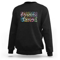 Black sweatshirt with “Dream Team” graphic, crew neck and long sleeves