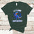 Alopecia Awareness T Shirt Let's Make Alopecia Extinct Blue Ribbon - Wonder Print Shop