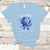 Alopecia Awareness T Shirt Let's Make Alopecia Extinct Blue Ribbon - Wonder Print Shop