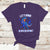 Alopecia Awareness T Shirt Let's Make Alopecia Extinct Blue Ribbon - Wonder Print Shop