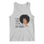 Black Queen Tank Top Lady Curly Natural Afro African American Ladies