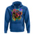 Cool African Woman Afro Color Painted Face Hoodie - Wonder Print Shop