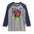 Afro Woman Graphic Raglan Shirt African Pride Color Painted