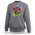 Cool African Woman Afro Color Painted Face Sweatshirt - Wonder Print Shop