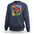 Cool African Woman Afro Color Painted Face Sweatshirt - Wonder Print Shop