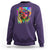 Cool African Woman Afro Color Painted Face Sweatshirt - Wonder Print Shop