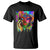 Cool African Woman Afro Color Painted Face T Shirt - Wonder Print Shop