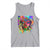 Afro Woman Graphic Tank Top African Pride Color Painted