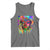 Afro Woman Graphic Tank Top African Pride Color Painted