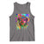 Afro Woman Graphic Tank Top African Pride Color Painted