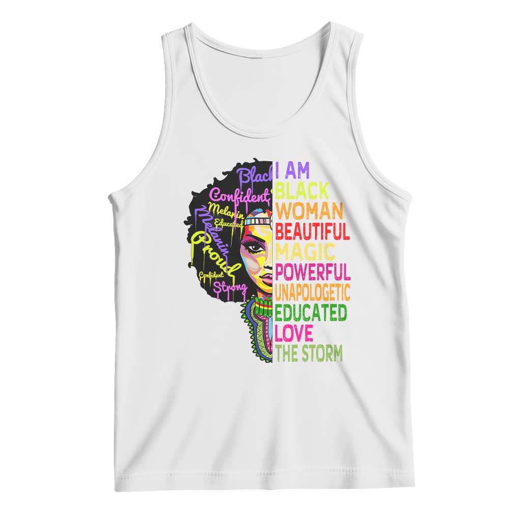 Black History Tank Top I Am The Storm Women Juneteenth