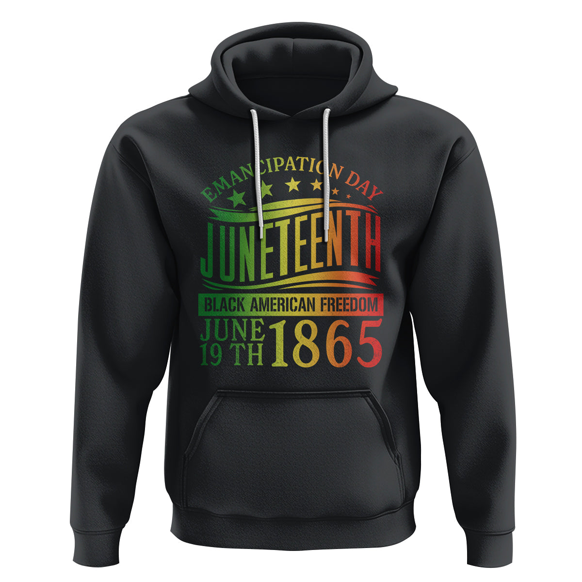 Juneteenth Black History Celebrating Black Freedom 1865 Hoodie - Wonder Print Shop