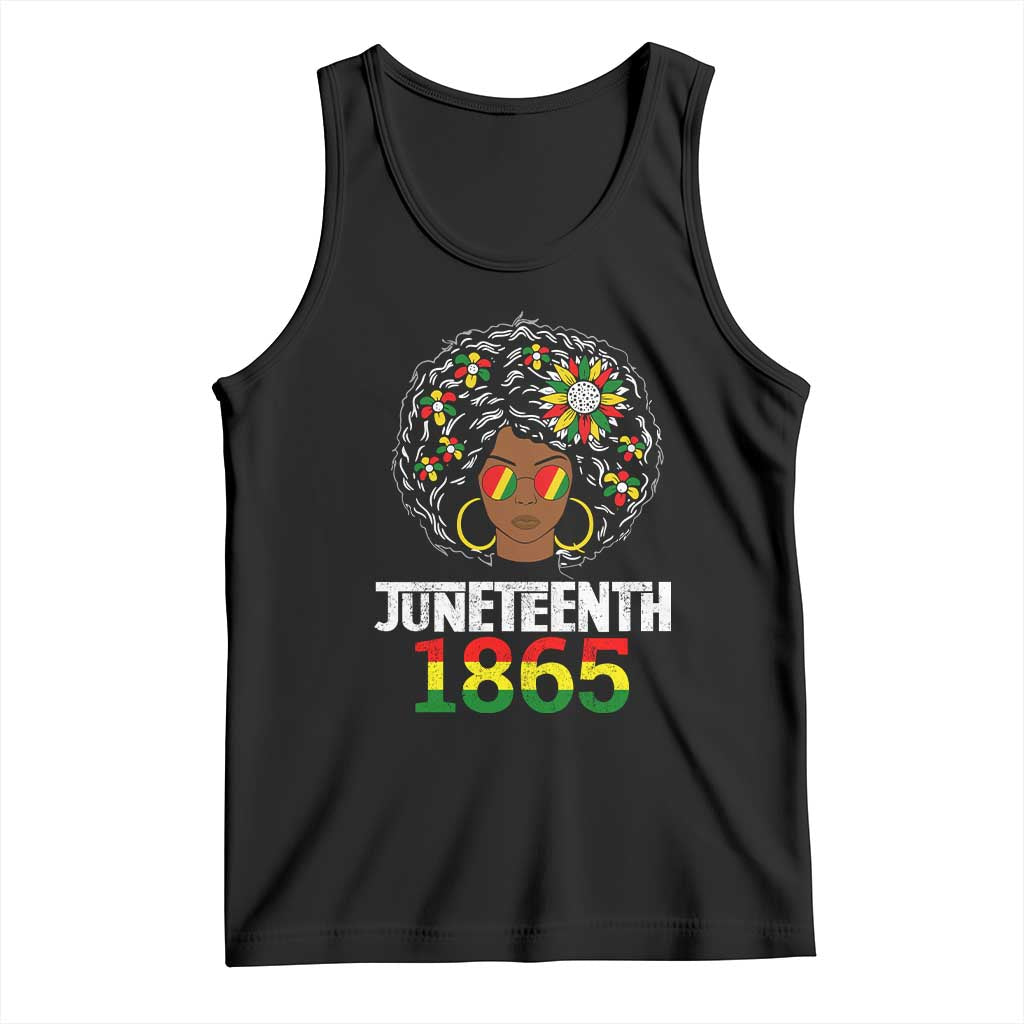 Afro Black Queen Juneteenth 1865 Tank Top