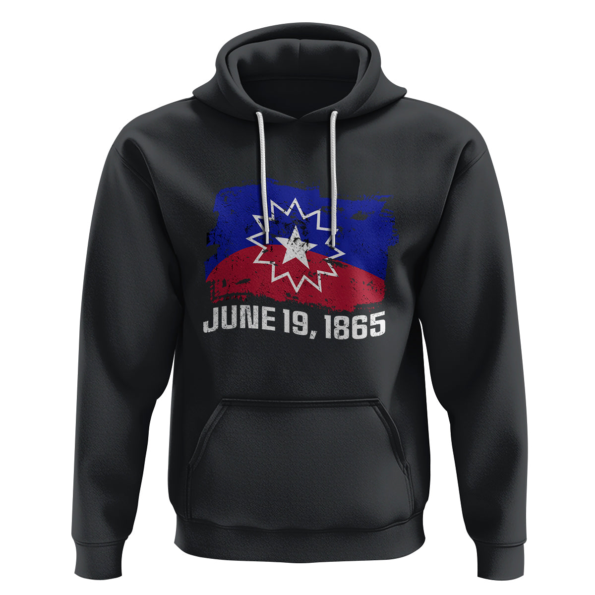 Juneteenth Flag Hoodie Black Freedom Black History - Wonder Print Shop