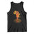 My Roots Black History Tank Top With Traditional Kente and Africa Map