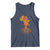 My Roots Black History Tank Top With Traditional Kente and Africa Map