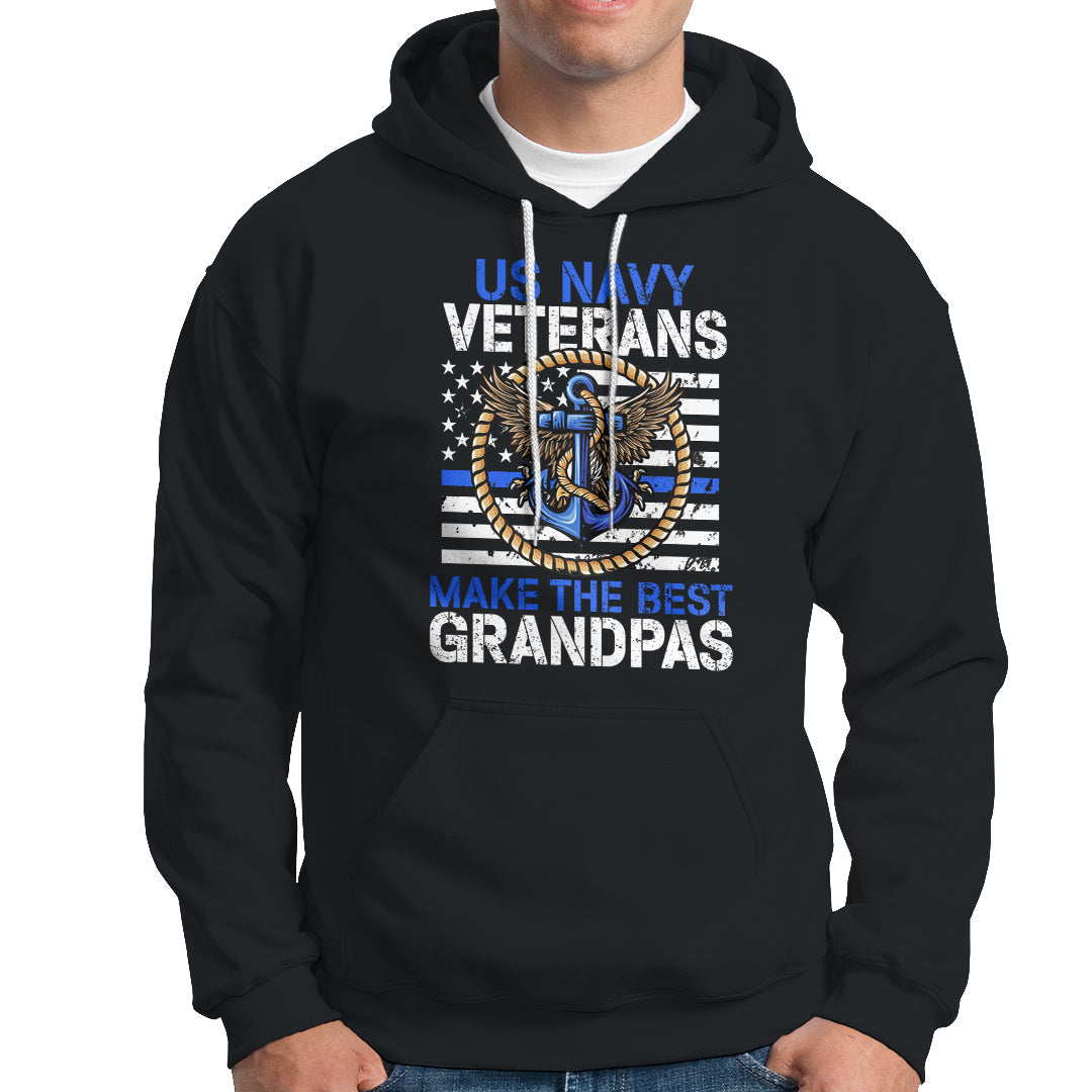 Old Navy Hoodie US Navy Veterans Make The Best Grandpas - Wonder Print Shop