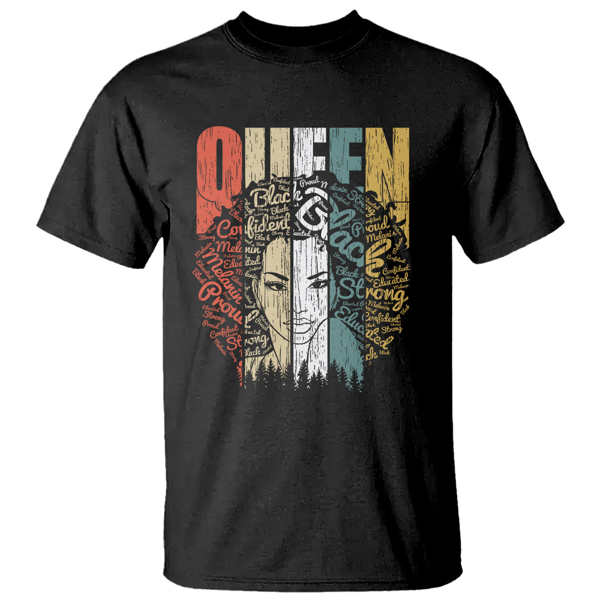 Black History T Shirt For Women Educated Strong Black Queen - Wonder Print Shop