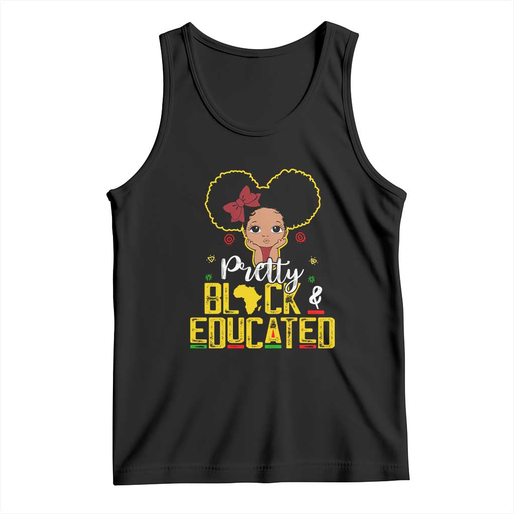 Pretty Black and Educated Tank Top I Am The Strong Afro Queen