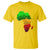 Africa Map Green Yellow Red Proud African Pride Juneteenth T Shirt - Wonder Print Shop