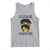 Black Women Tank Top Celebrate Juneteenth Messy Bun