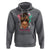 African American Nurse Hoodie Black History Month with Afro Hair - Wonder Print Shop