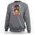 African American Nurse Sweatshirt Black History Month with Afro Hair - Wonder Print Shop