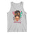 African American Nurse Tank Top Nursing Black Messy Bun