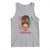 African American Nurse Tank Top Nursing Black Messy Bun