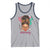 African American Nurse Tank Top Nursing Black Messy Bun