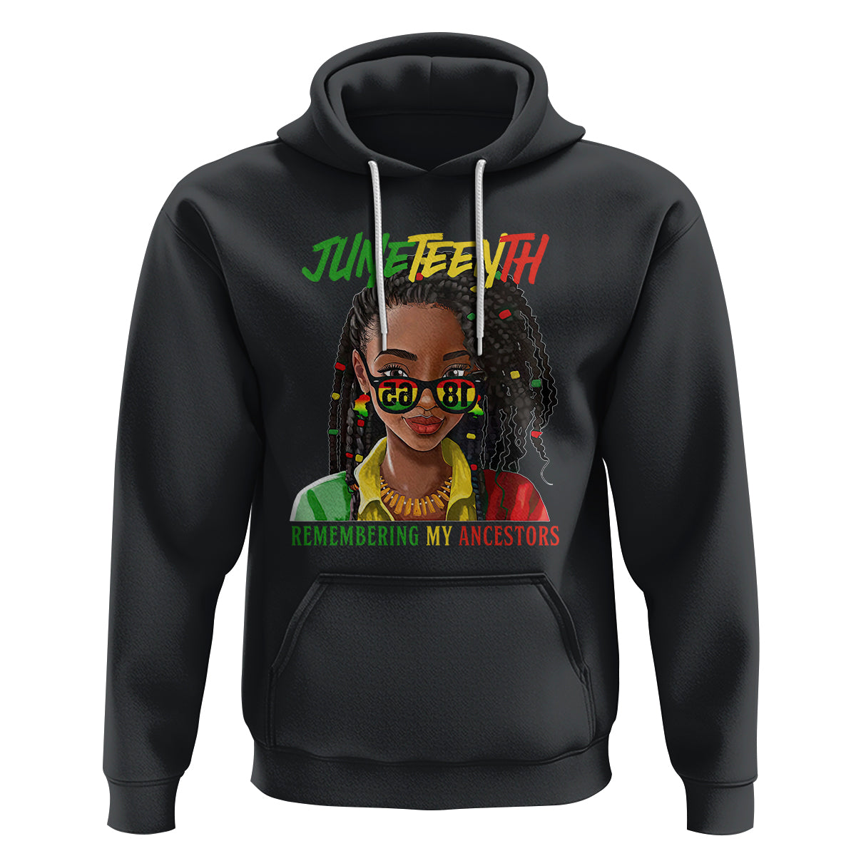 Black Prince Hoodie Juneteenth Loc'd Hair Remembering My Ancestor for Women - Wonder Print Shop