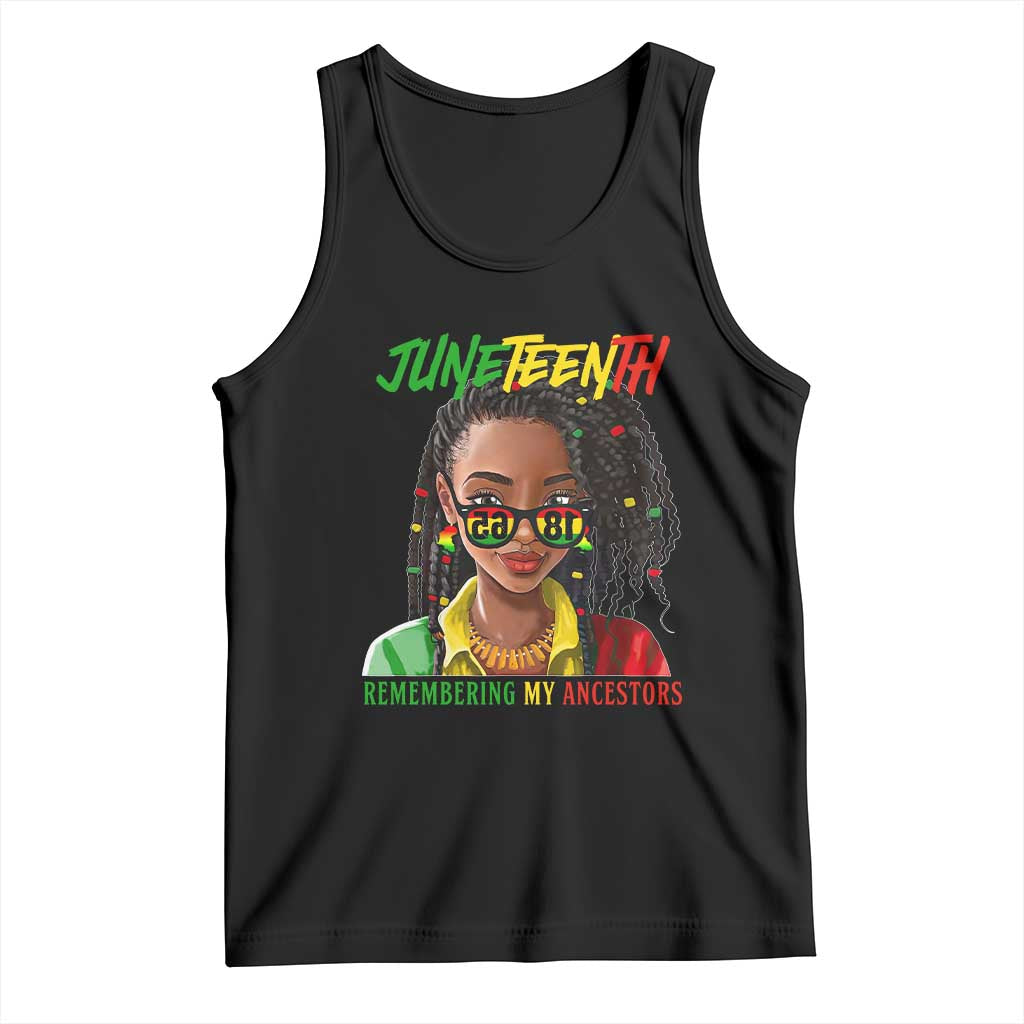 Black Prince Juneteenth 1865 Tank Top Loc'd Hair Remembering My Ancestor for Women