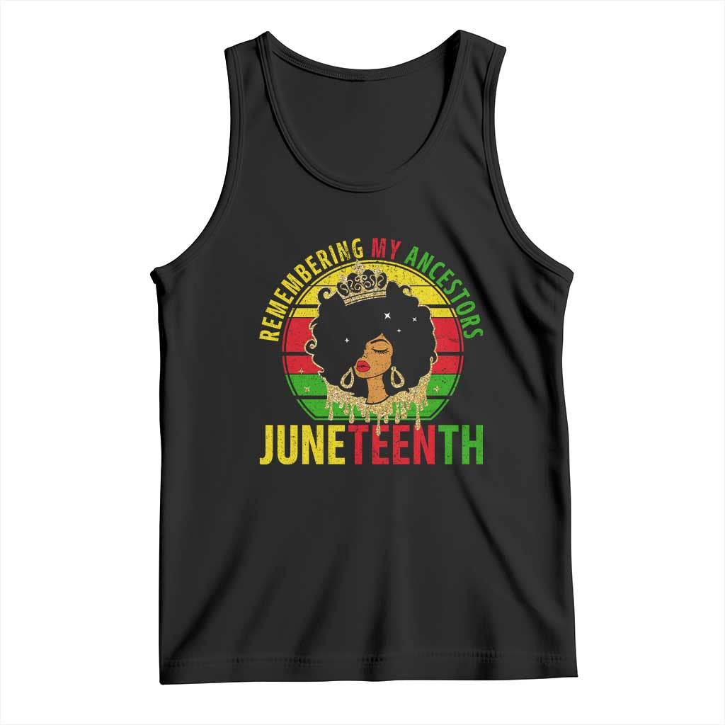 Vintage Juneteenth Tank Top Remembering My Ancestors