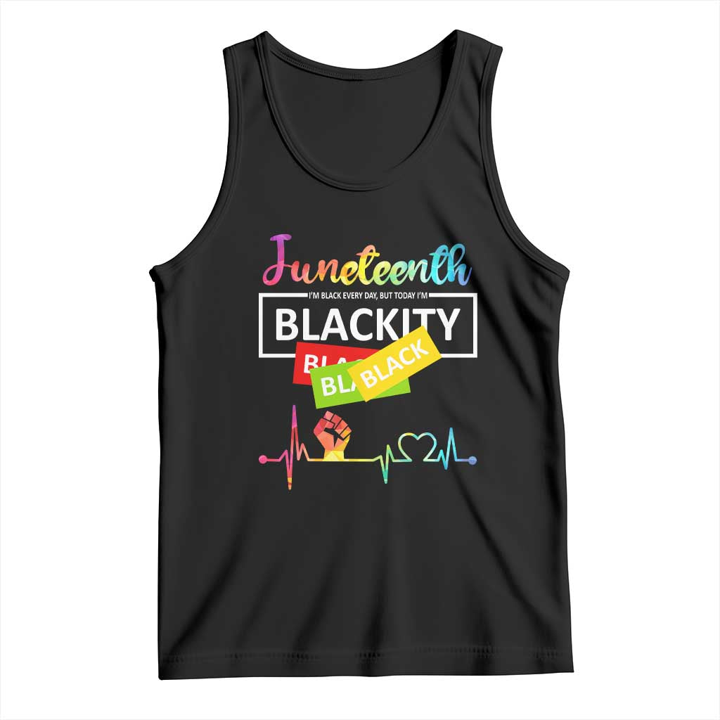 Juneteenth 1865 Tank Top Blackity Heartbeat