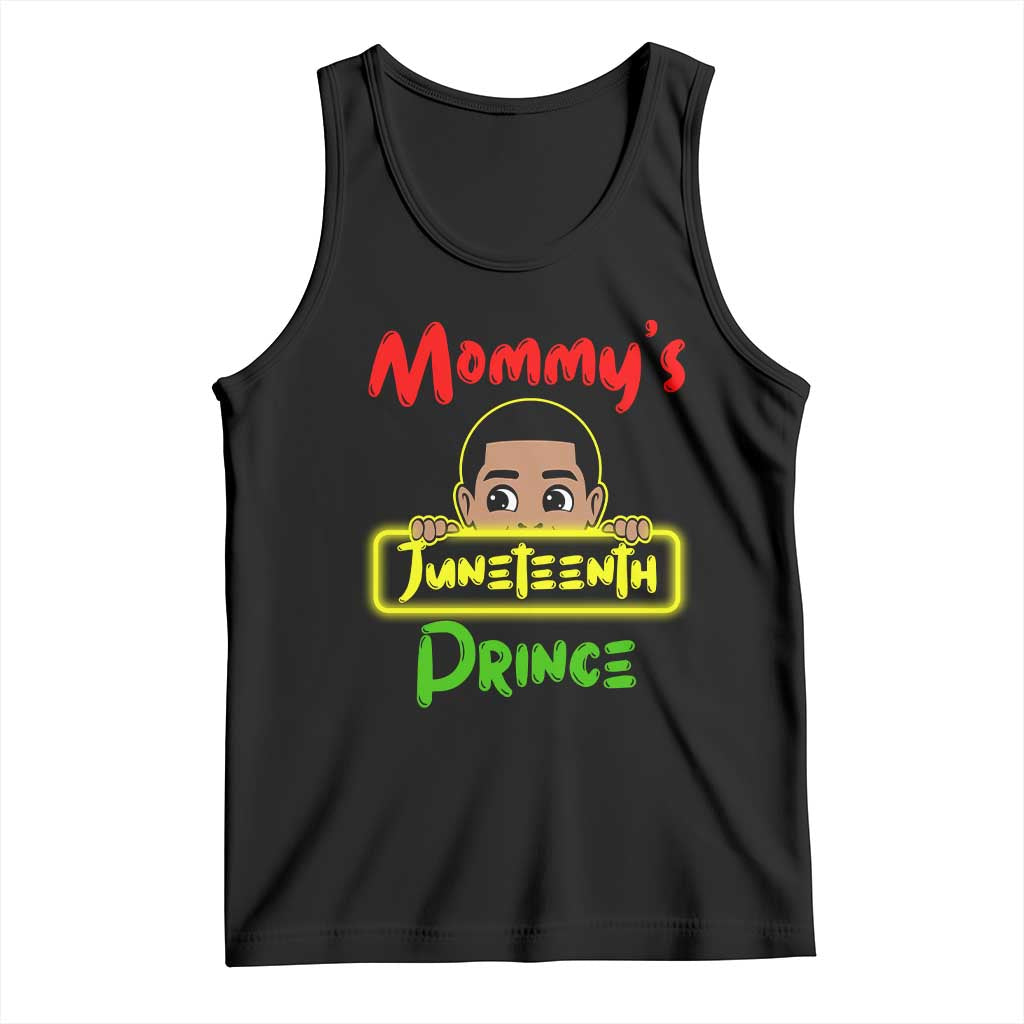 Mommy's Juneteenth Prince Tank Top Black Boy