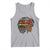 Black Heritage Pride Tank Top For Melanin Black Women Natural Hair Afro Word Art