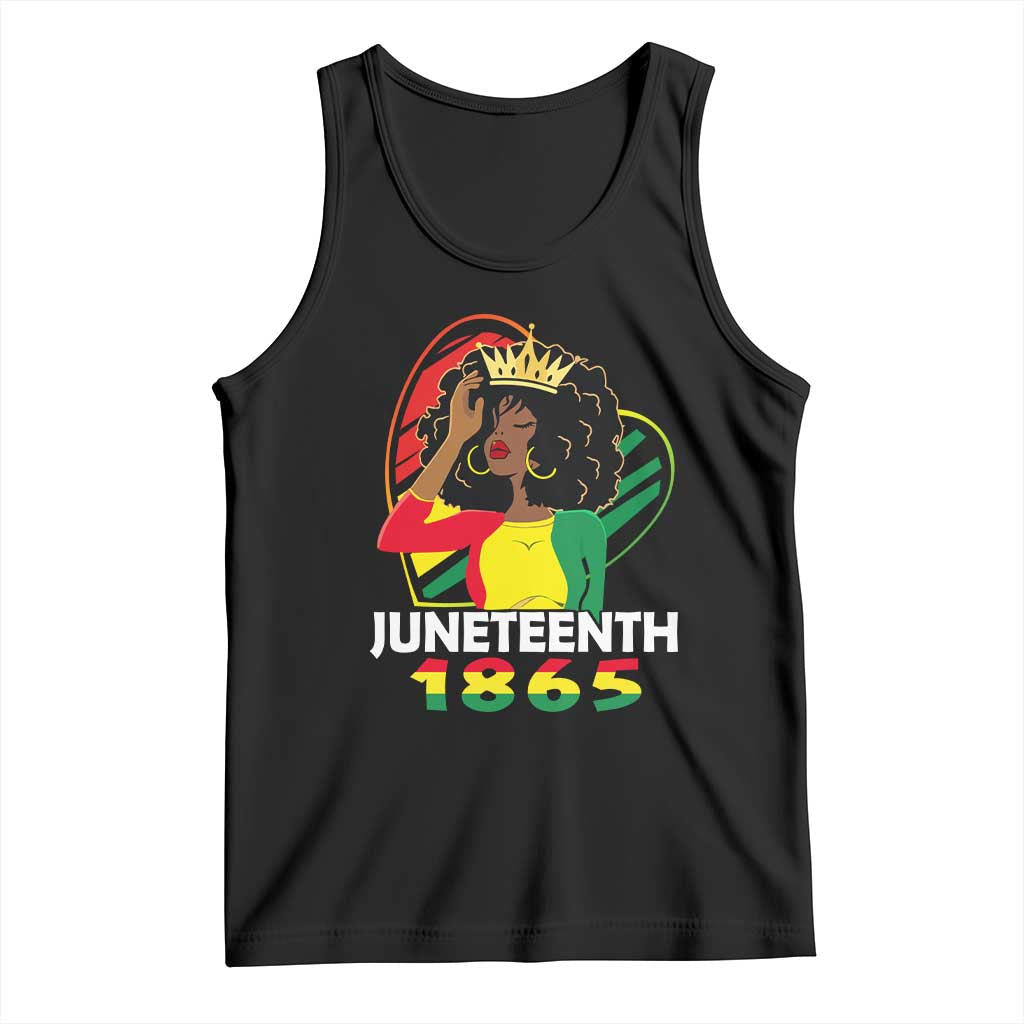 Queen Afro Tank Top Juneteenth 1865