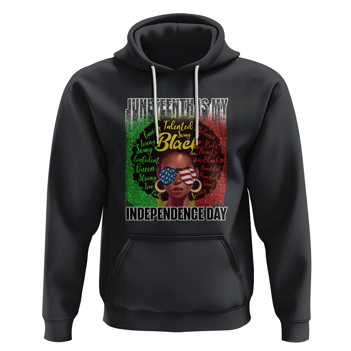 Juneteenth Is My Independence Day Hoodie For Black Queen Not July 4th - Wonder Print Shop