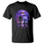 Alien And Bigfoot Full Moon Sasquatch UFO T Shirt - Wonder Print Shop