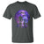 Alien And Bigfoot Full Moon Sasquatch UFO T Shirt - Wonder Print Shop