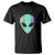 Alien Head Holographic Cute UFO T Shirt - Wonder Print Shop