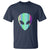 Alien Head Holographic Cute UFO T Shirt - Wonder Print Shop