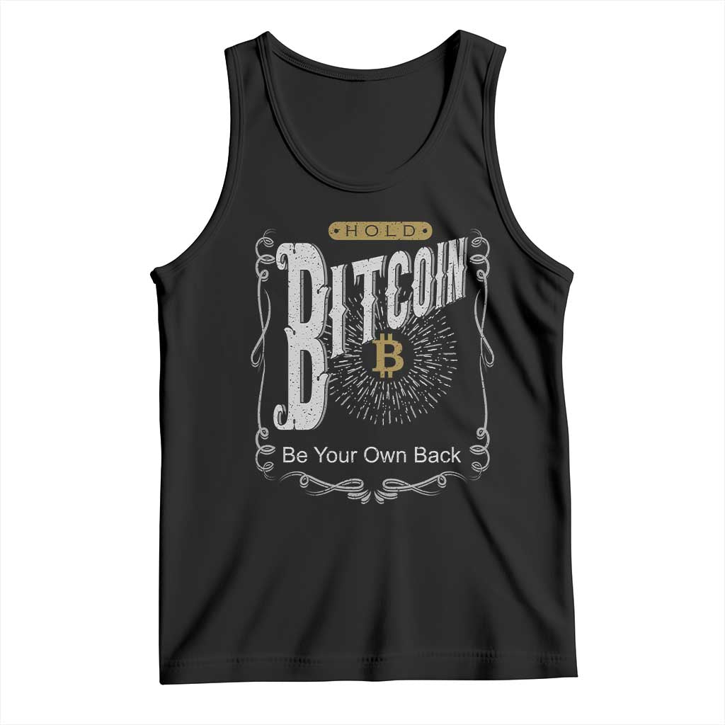 Funny Crypto Investing Tank Top Vintage Bitcoin HODL Be Your Own Bank Cryptocurrency