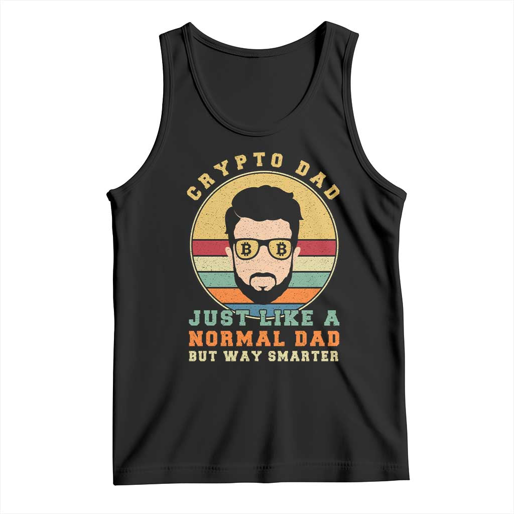 Funny Crypto Dad Tank Top Just Like A Normal Dad But Way Cooler Cryptocurrency Retro