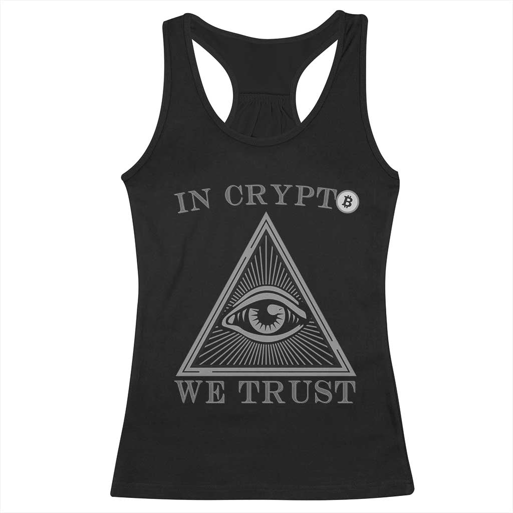 Funny Crypto Racerback Tank Top In Crypto We Trust Bitcoin Cryptocurrency