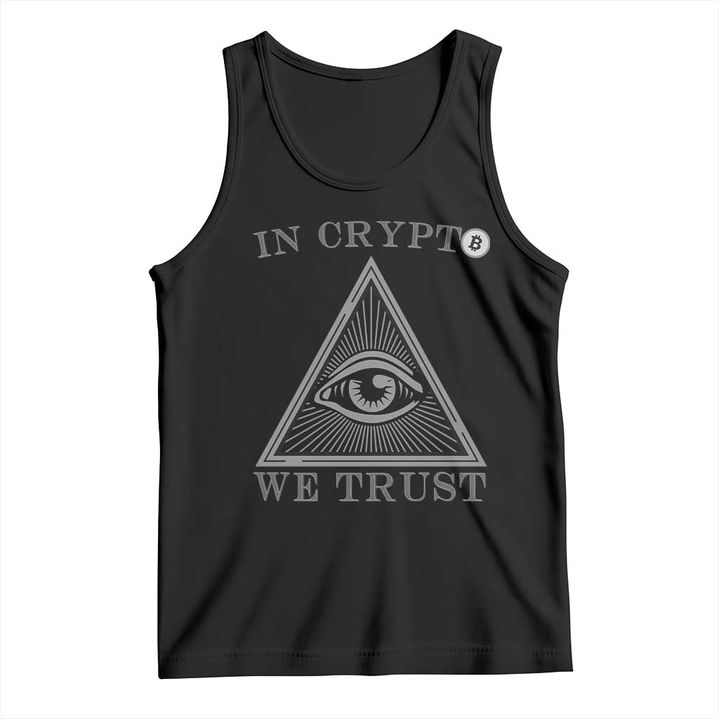 Funny Crypto Tank Top In Crypto We Trust Bitcoin Cryptocurrency