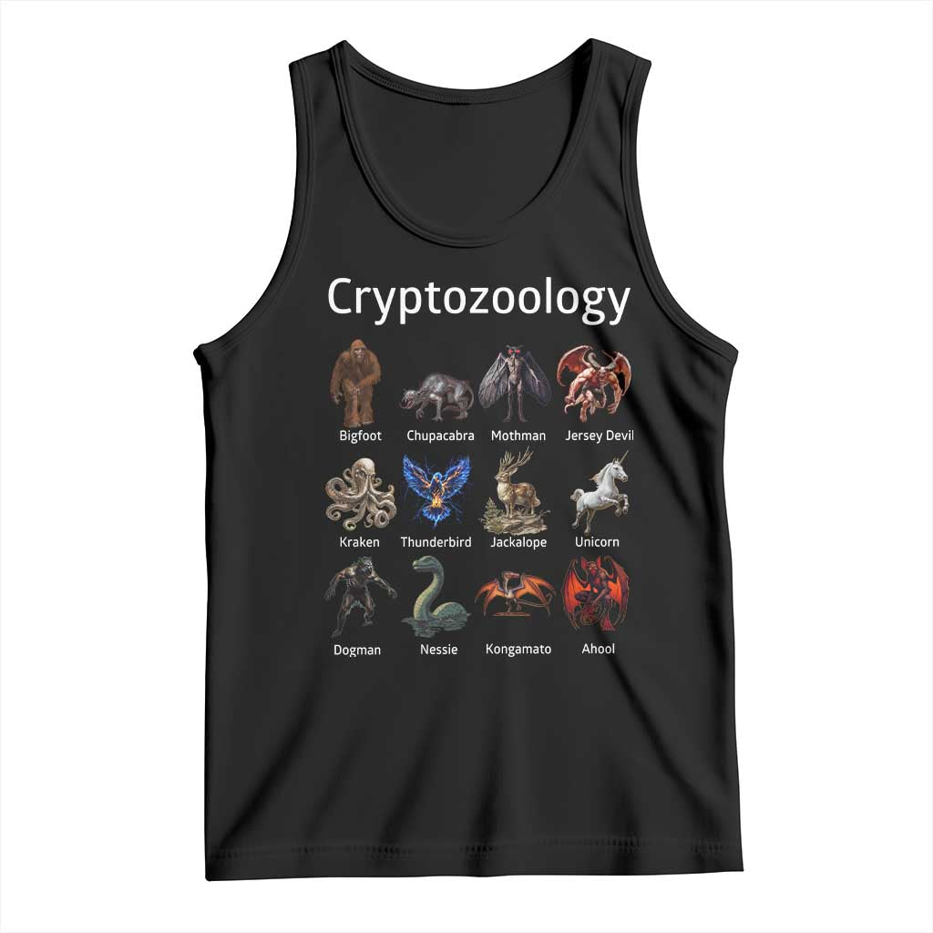 Cryptid Creatures Tank Top Cryptozoology Fantasy Mythical Monsters